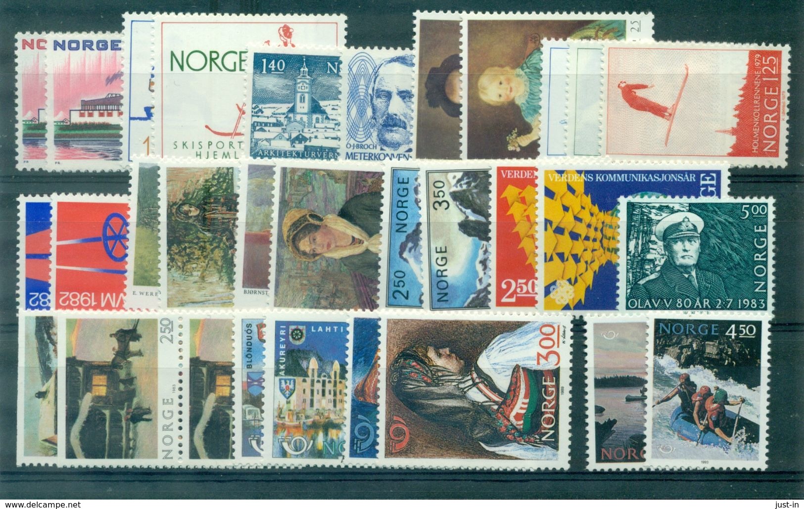 NORVEGE  COLLECTION Entre N°618 Et N°1081 Tp Différents En Séries Complètes   Neuf Xx Cote + De 42 € TB. - Collections