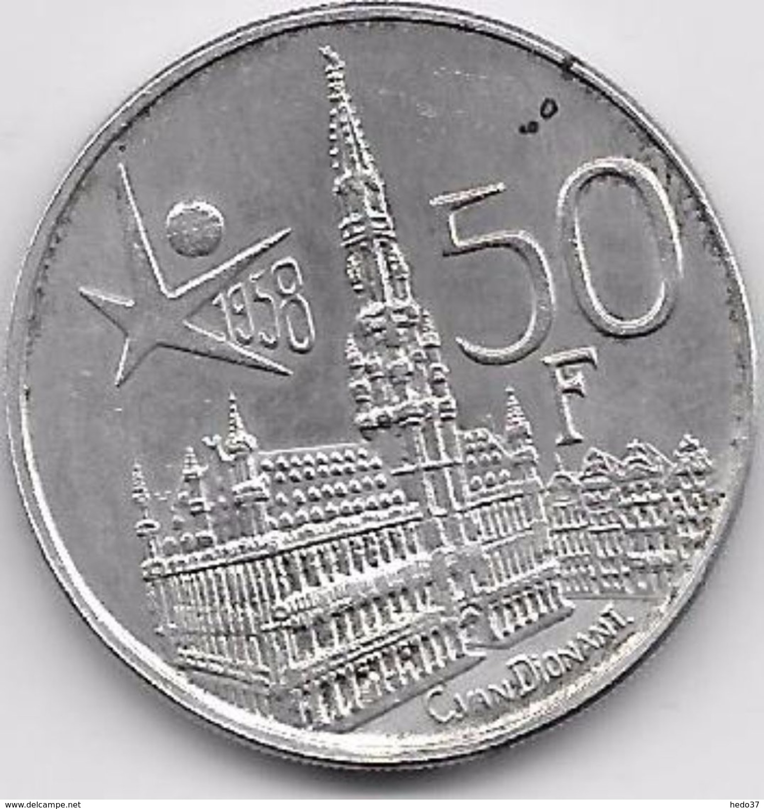 Belgique - 50 Francs 1958 - Argent - 50 Francs