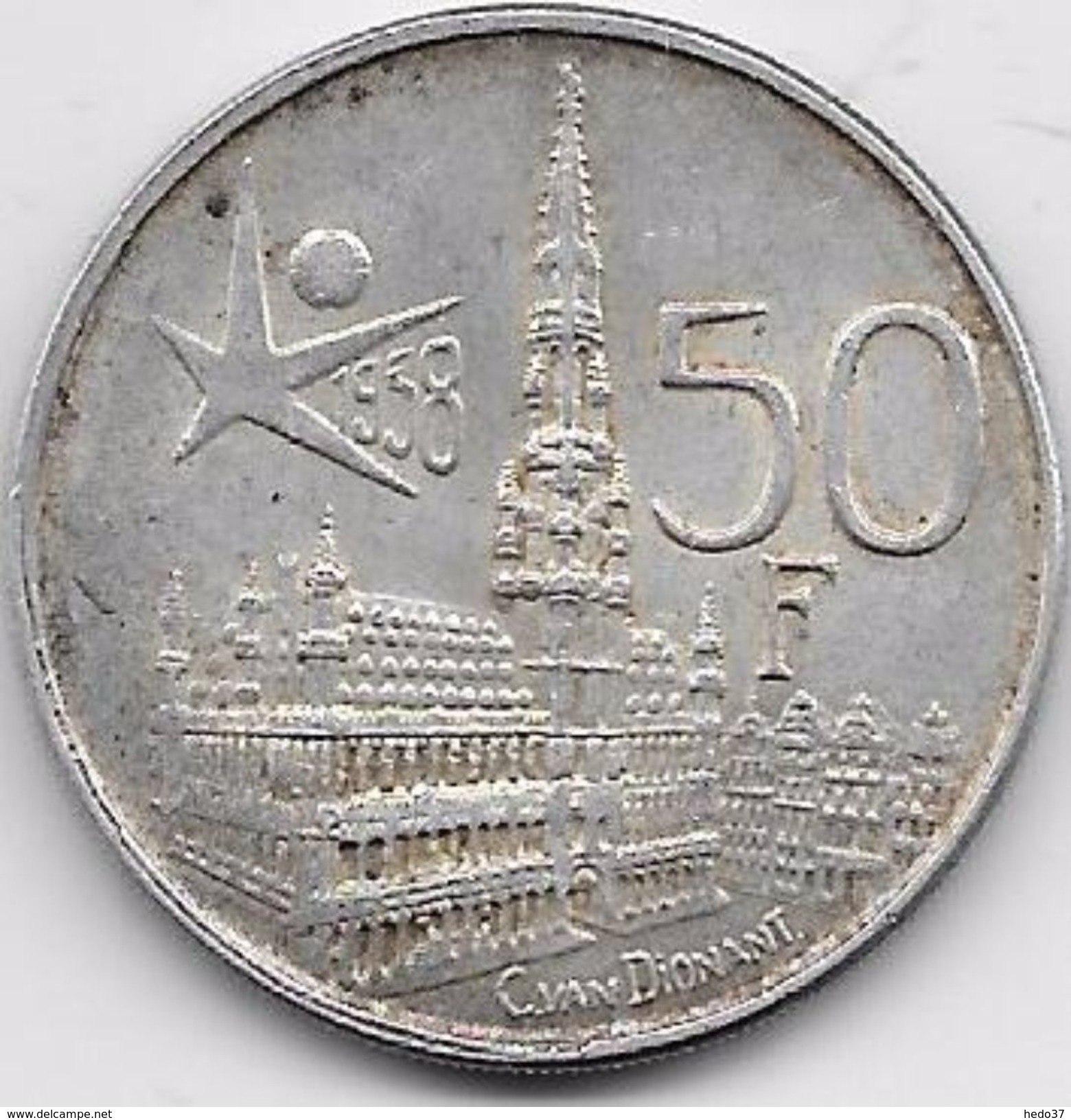 Belgique - 50 Francs 1958 - Argent - 50 Francs