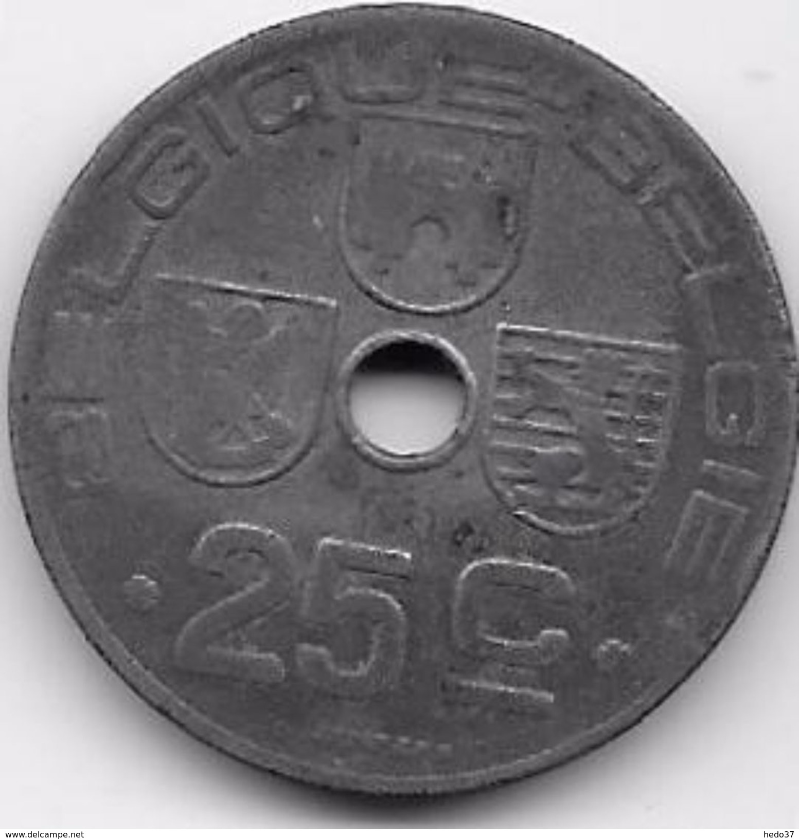 Belgique - 25 Centimes 1943 - 25 Centesimi