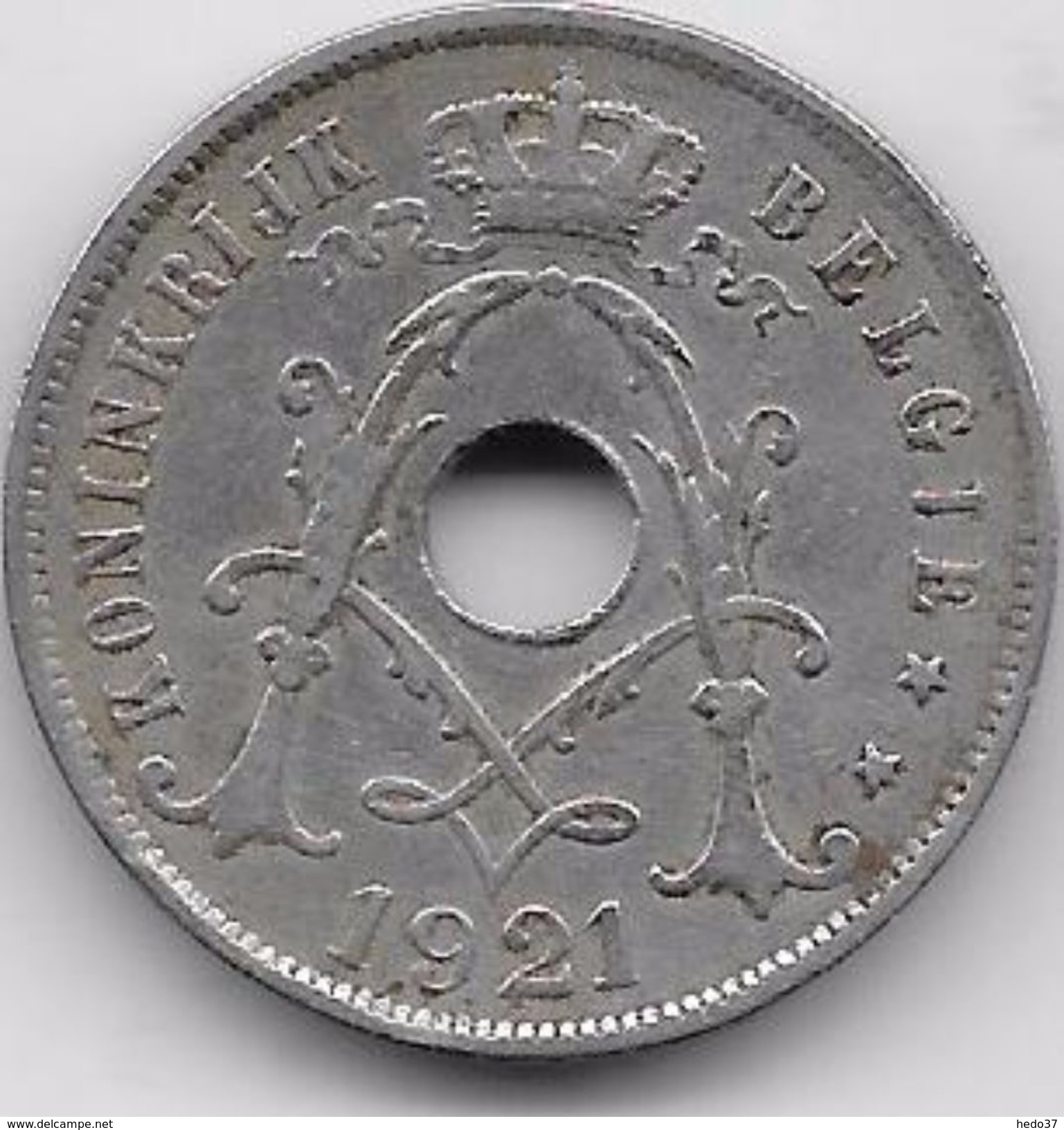 Belgique - 25 Centimes 1921 - 25 Centimes