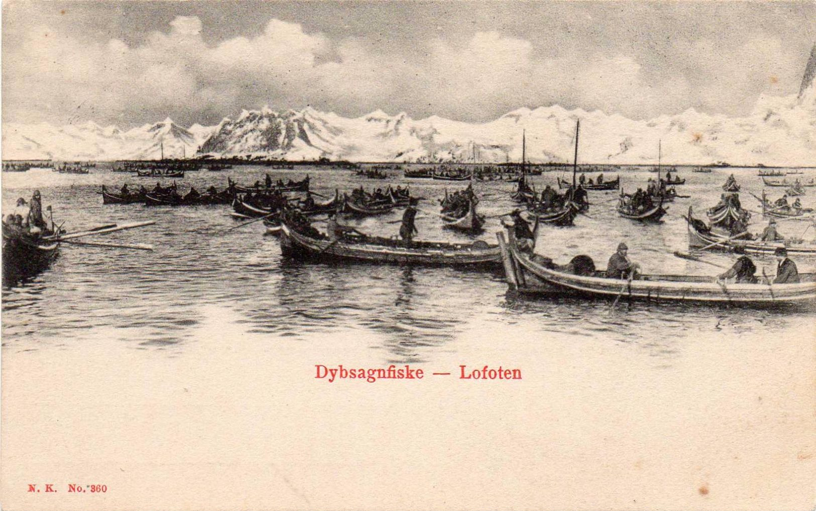 Cpa   NORVEGE   DYBSAGNFISKE    -   LOFOTEN - Norvegia