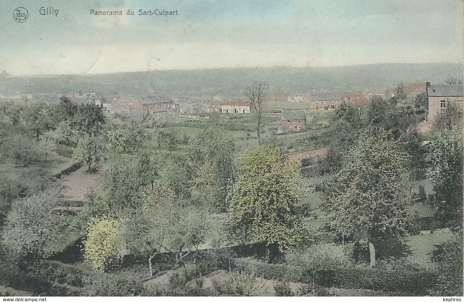 GILLY : Panorama Du SART-CULPA - Nels Série106 N° 27 - RARE VARIANTE COLORISEE - Cachet De La Poste 1908 - Charleroi