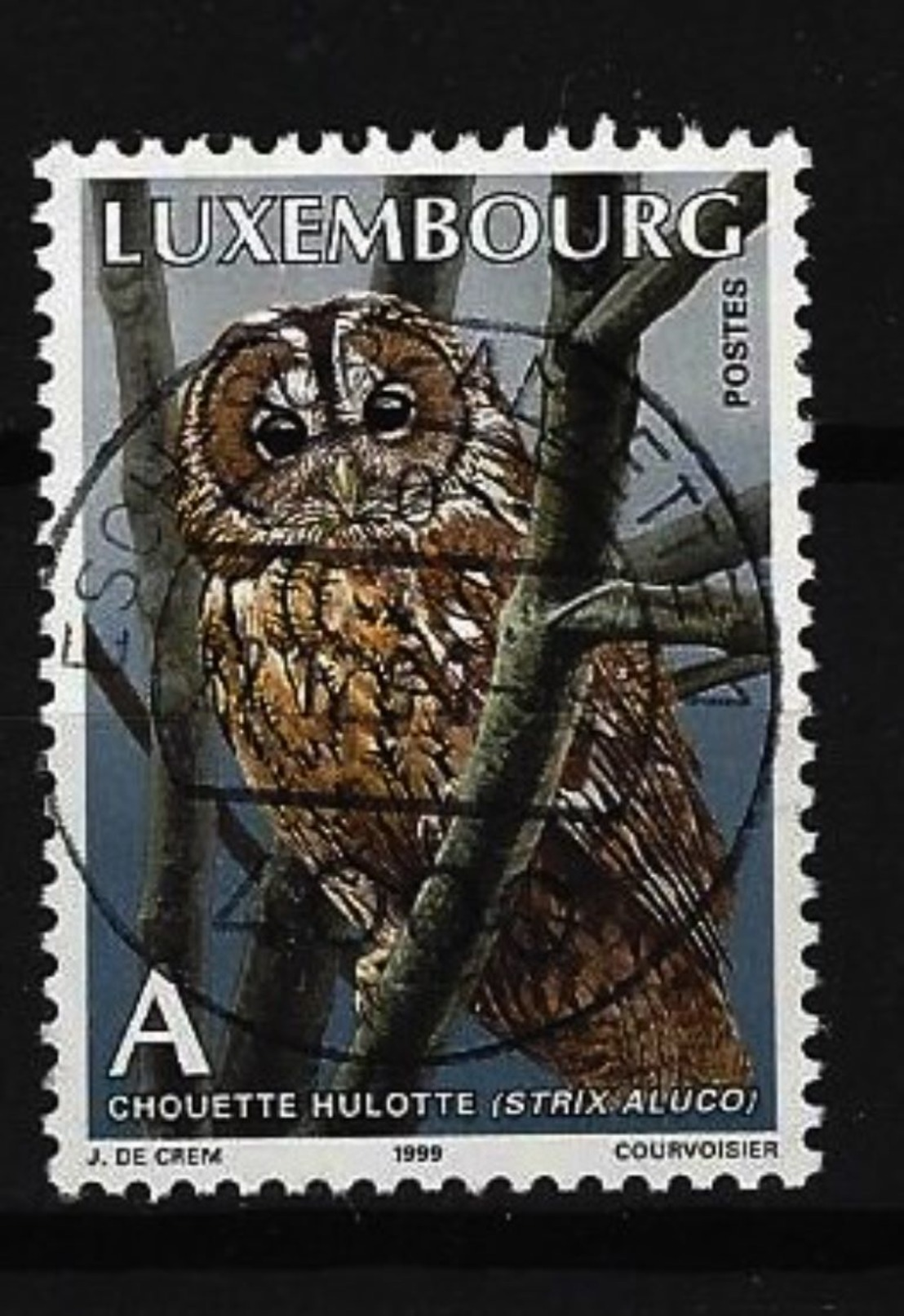 LUXEMBURG - Mi-Nr. 1466 Einheimische Tiere: Eulen Waldkauz Gestempelt (3) - Gebruikt