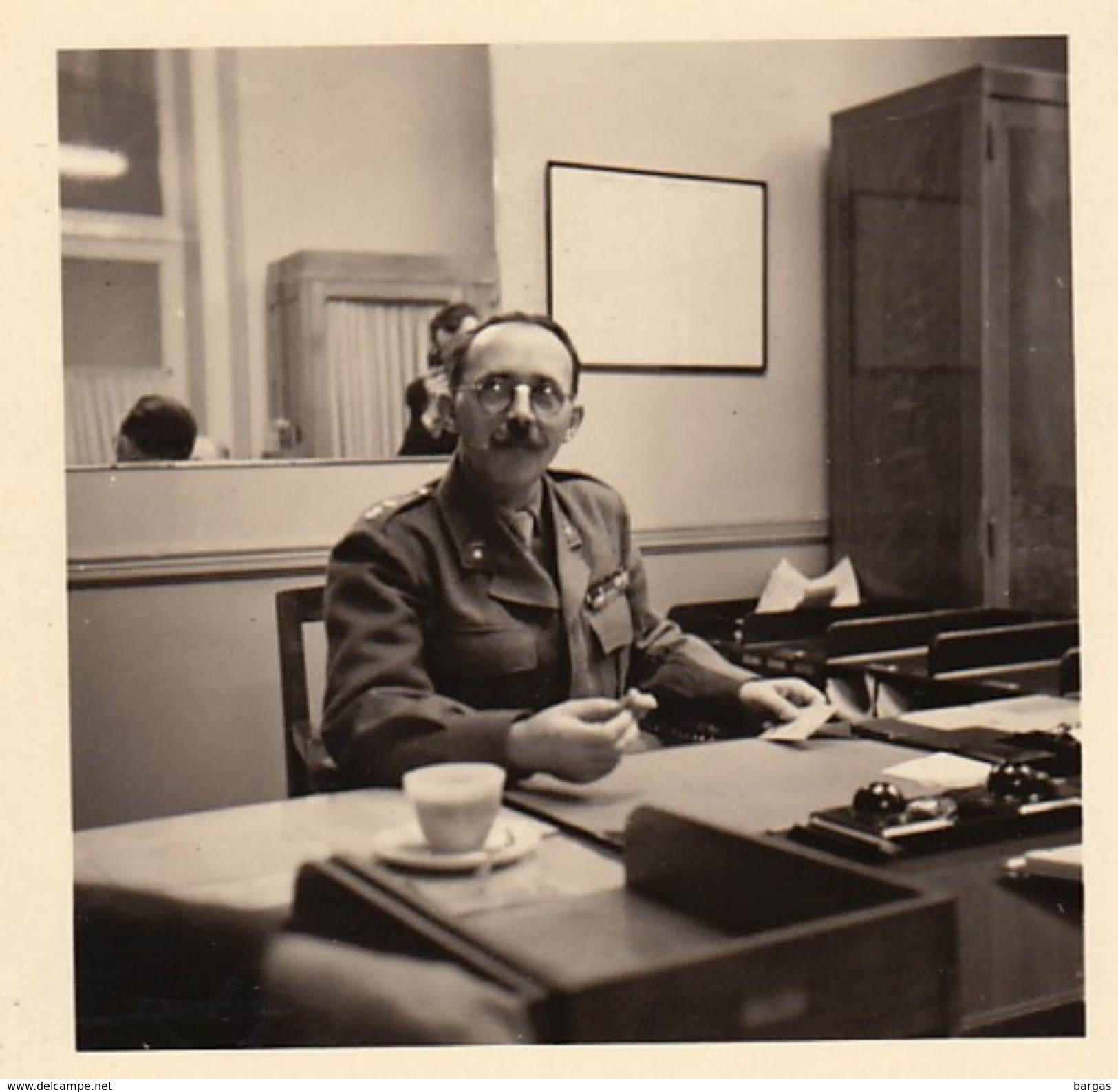 9 photos militaire officier CARON de Gand sécrétariat du S.A.T. armée belge nomination en 1947
