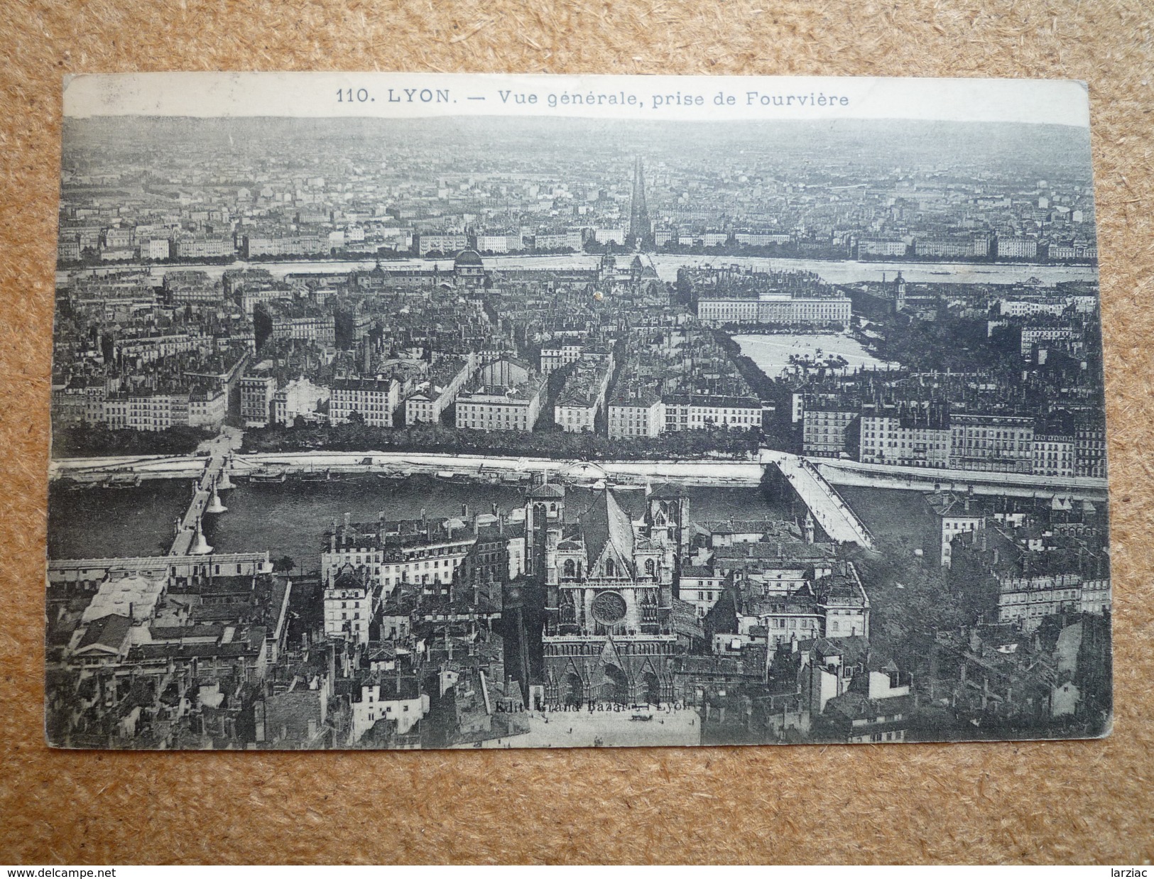 Carte Postale Ancienne Lyon Vue Générale Prise De Fourvières - Autres & Non Classés