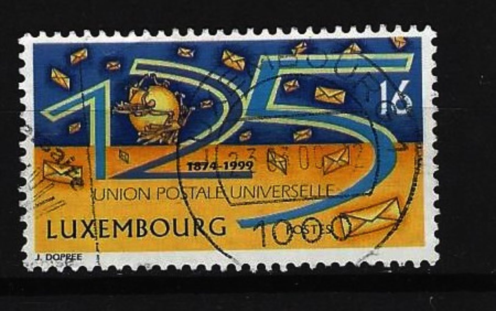 LUXEMBURG - Mi-Nr. 1478 - 125 Jahre Weltpostverein (UPU) Gestempelt (1) - Gebruikt
