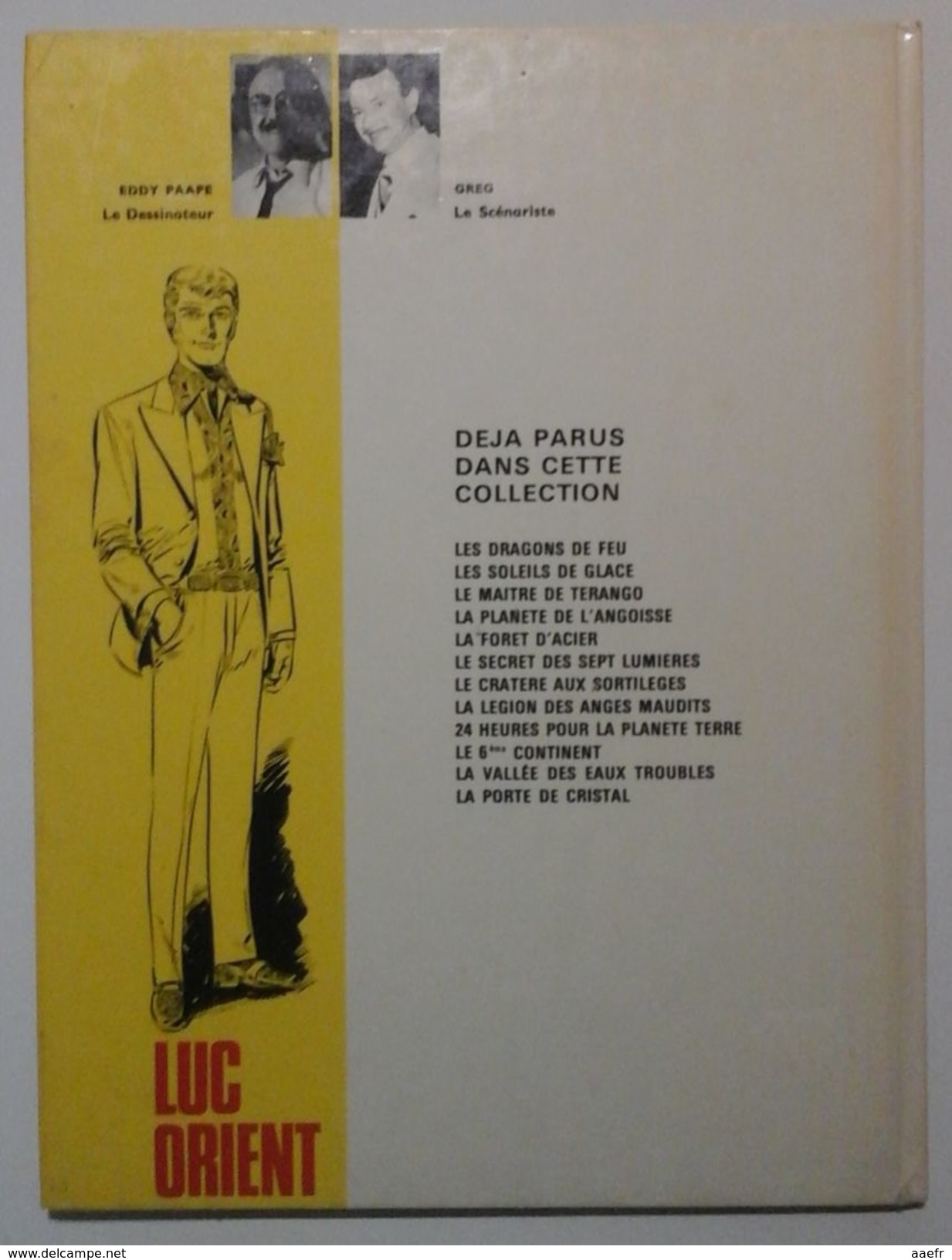 Luc Orient - Les Dragons De Feu - Paape & Greg - Lombard 1977 - Réf. 1b77 - Luc Orient