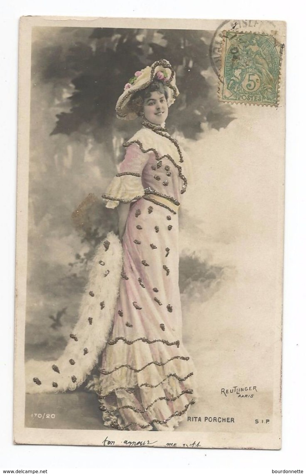 CPA Artiste - Rita PORCHER ( Carte Reutlinger Paris ) Carte Avec Strass - - Cabarets