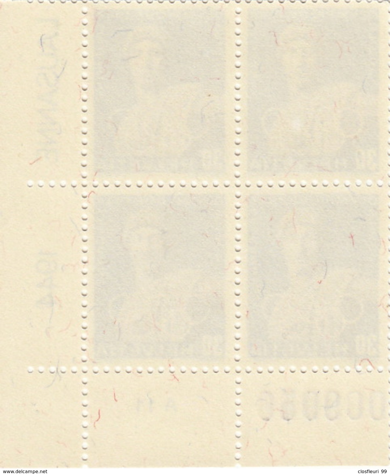 Série Neuve ** En Blocs De Quatre 259-261 W, Fils Longs, Fasern Richtbar / 1944 Ohne Falz, Sans Charnières - Unused Stamps