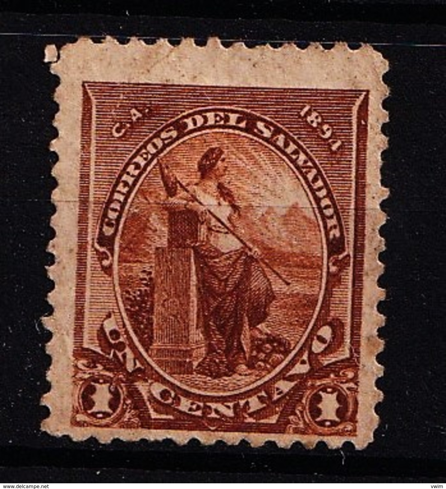 EL SALVADOR - 1894- MI.Nr.76 -met Plakker - * - Salvador