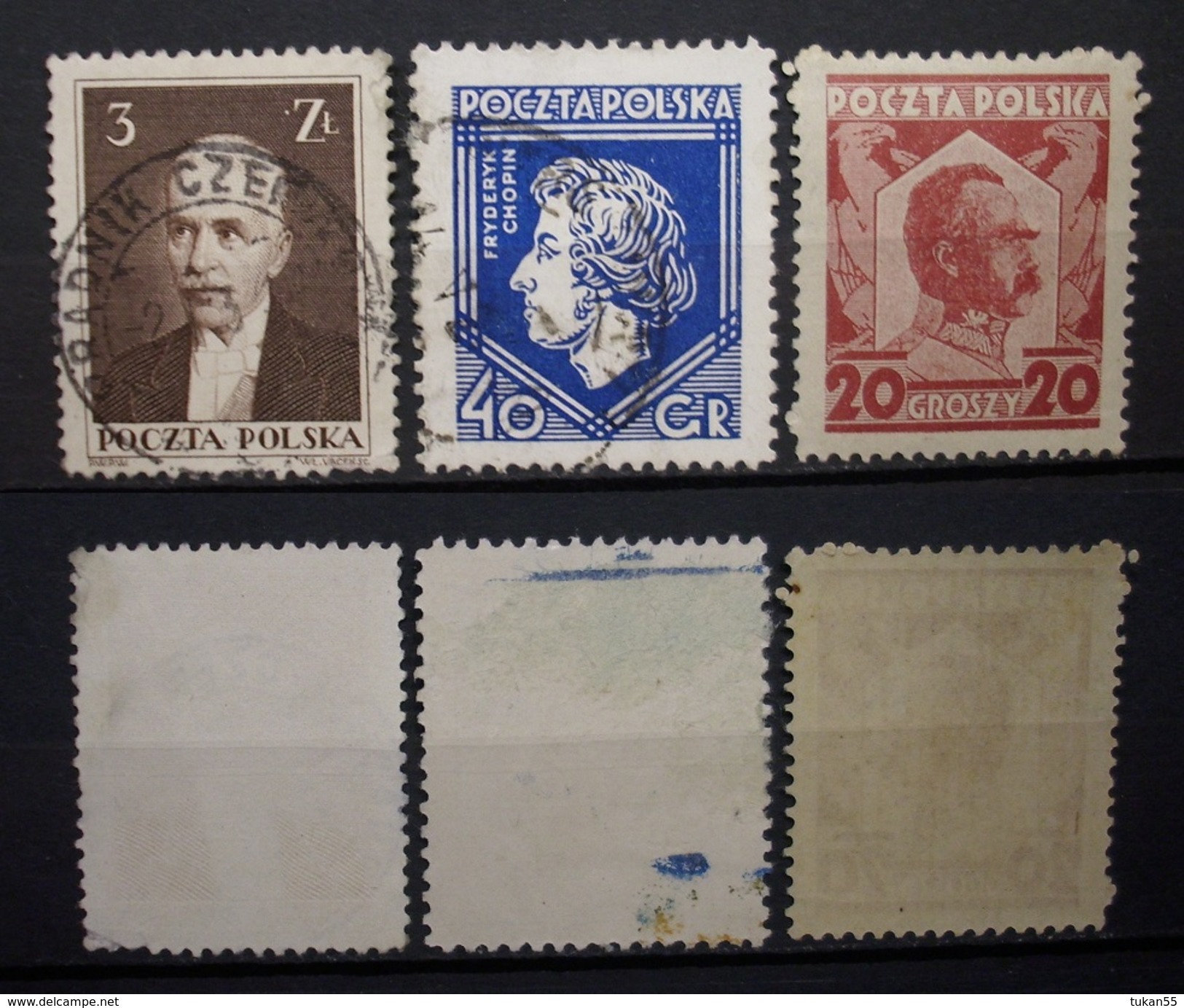 Polen Lot 1927 - 1935 Mi.Nr.311,244,/245** Gestempelt 1x Postfrisch    (R233) - Usati
