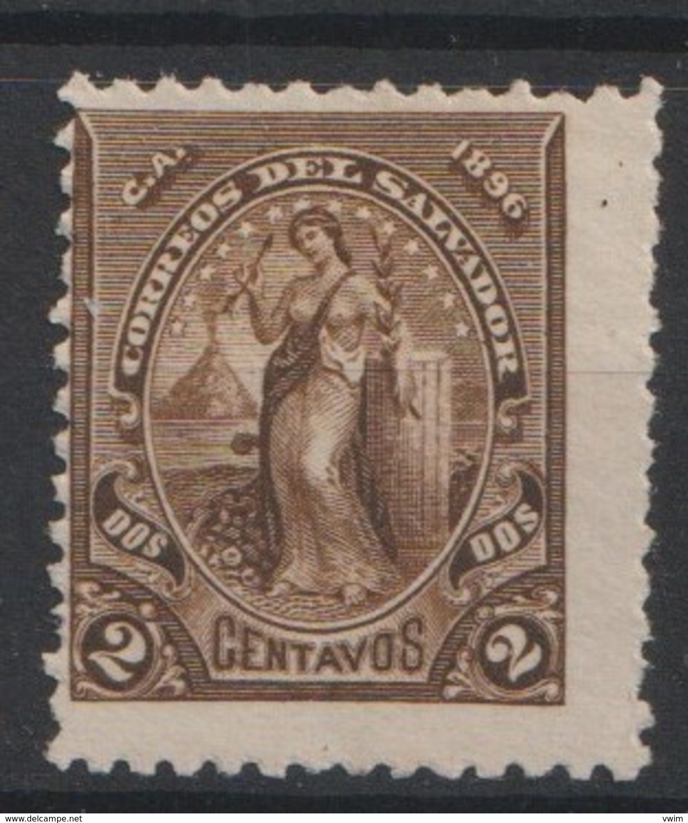 EL SALVADOR - 1896- MI.Nr.130-met Plakker - * - Salvador