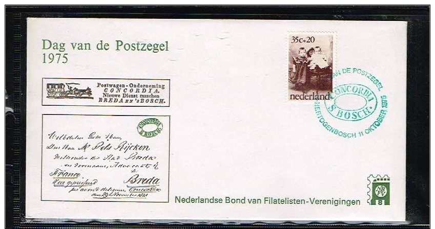 1975 - Netherlands Cover Stamps Day Nr.8 With NVPH 1060 - 's-Hertogenbosch - [B15_127] - Brieven En Documenten