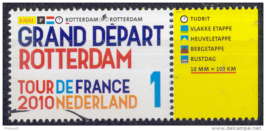 Nederland - Tour De France 2010 - Tijdrit Rotterdam - 3 Juli 2010 - MNH - NVPH 2721 - Wielrennen