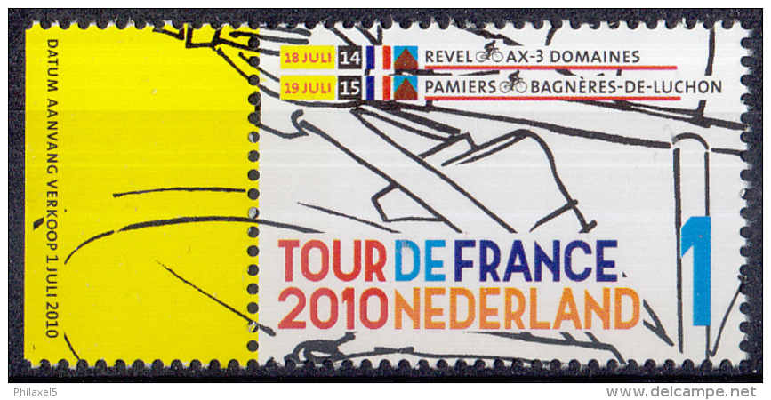 Nederland - Tour De France 2010 - Etappe 14/15 - 18/19 Juli 2010 - MNH - NVPH 2722 - Wielrennen