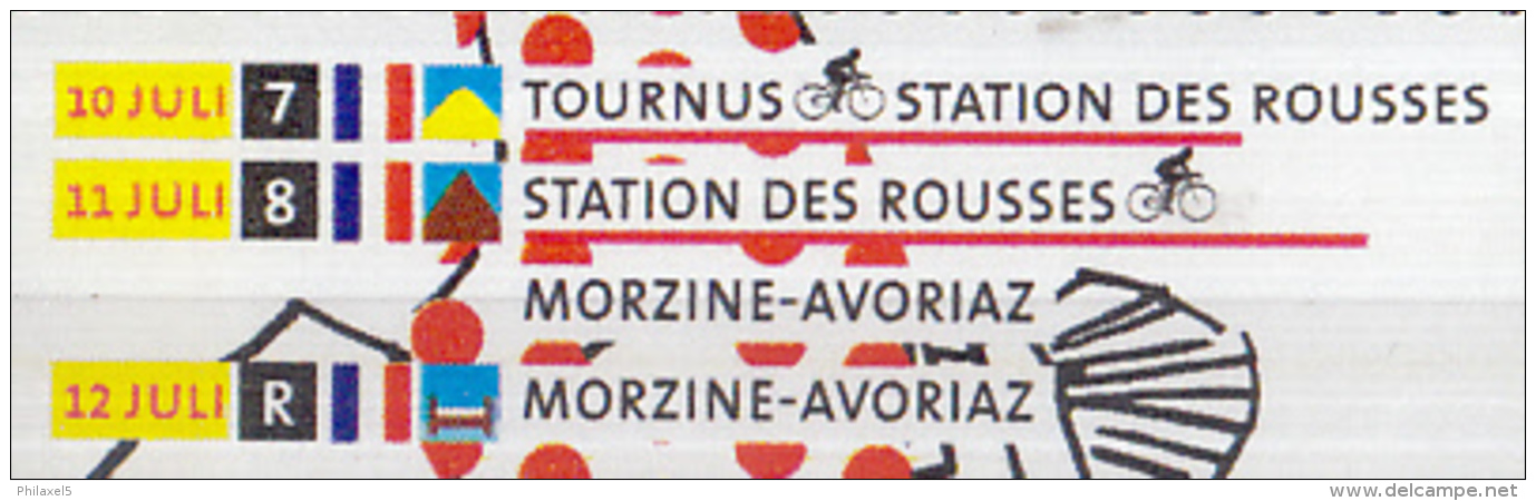 Nederland - Tour De France 2010 - Etappe 7/8/Rustdag - 10/11/12 Juli 2010 - MNH - NVPH 2727 - Wielrennen