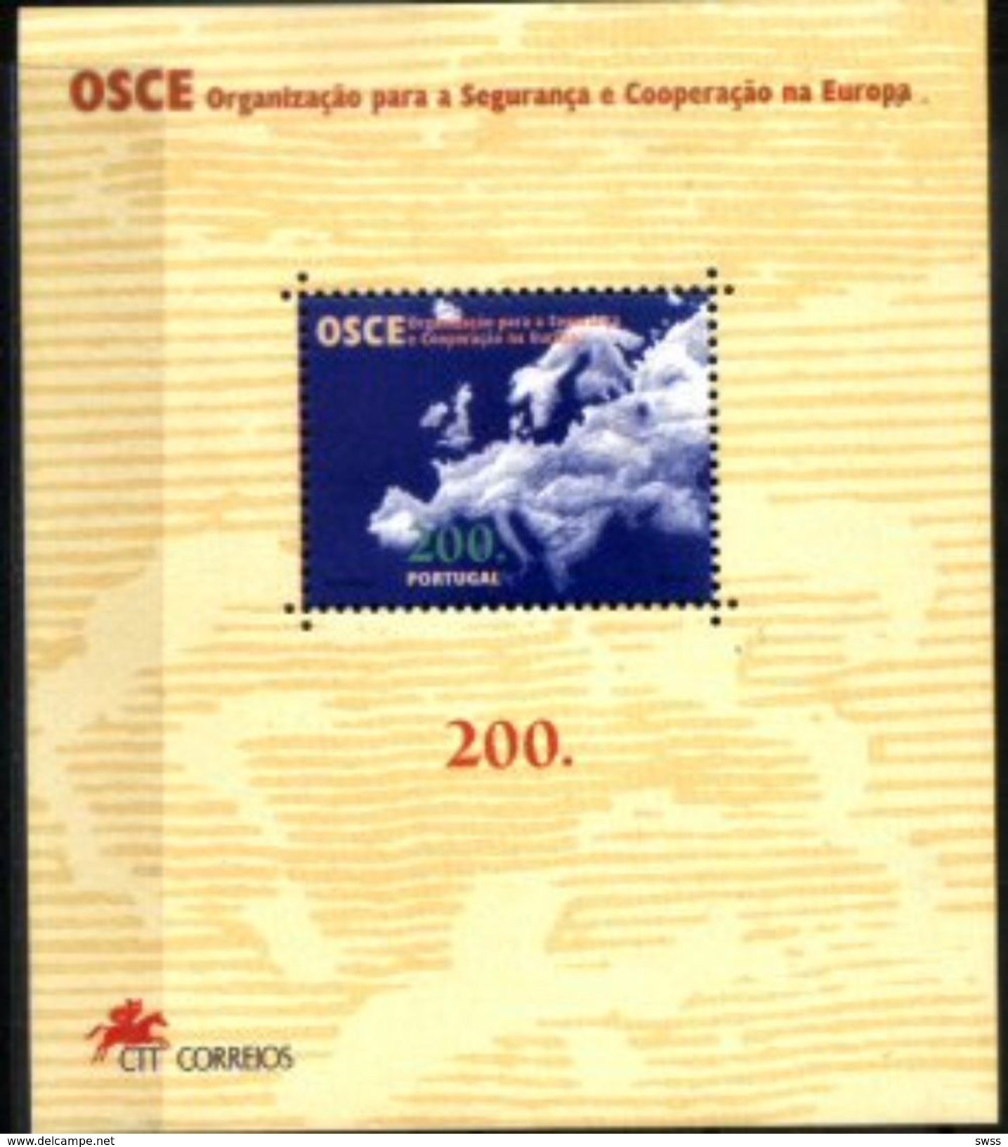 PORTUGAL, 1996, OSCE, CE#B.178, SS, MNH - Blocs-feuillets