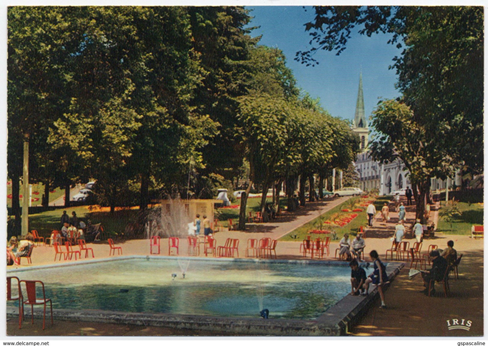 73 AIX LES BAINS - 2424 - Edts Lumicap - Parc Des Thermes, Le Bassin. Echappée Sur L'Etablissement Thermal. - Aix Les Bains