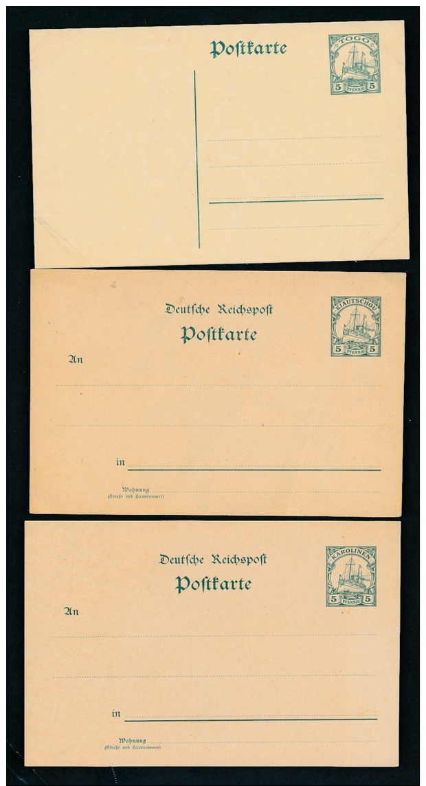 D.-Kolonien Lot 6 Ganzsachen    ( T9067 ) Siehe Scan ! - Sonstige & Ohne Zuordnung