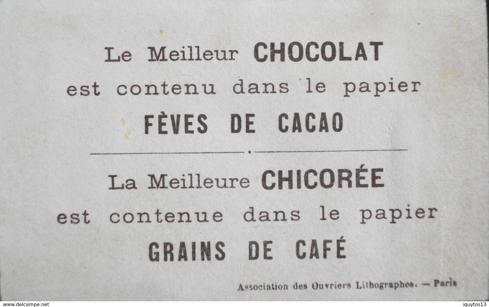 Très Belle Chromo. Dorée - CHOCOLAT INIMITABLE DUROYON & RAMETTE ,Cambrai - Sur L'Eau - TBE - Duroyon & Ramette