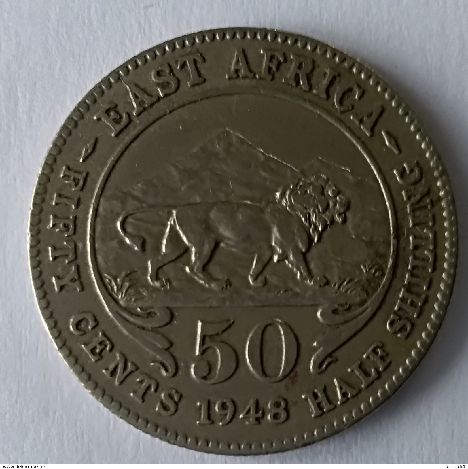 50 CENTS 1948 - 1/2 Shilling 1948 - East Africa - GEORGE VI - - Colonie Britannique