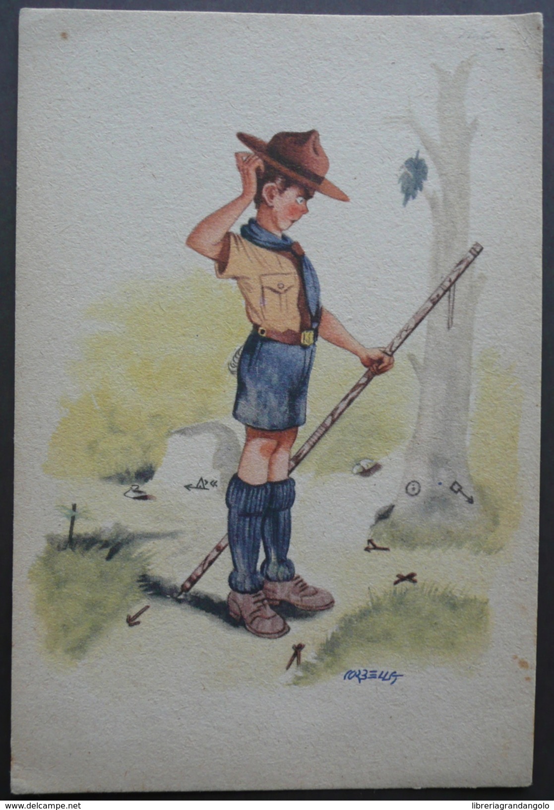 Scout Scoutismo Cartolina Illustrata ASCI Commisariato Regionale Corbella Milano - Altri & Non Classificati