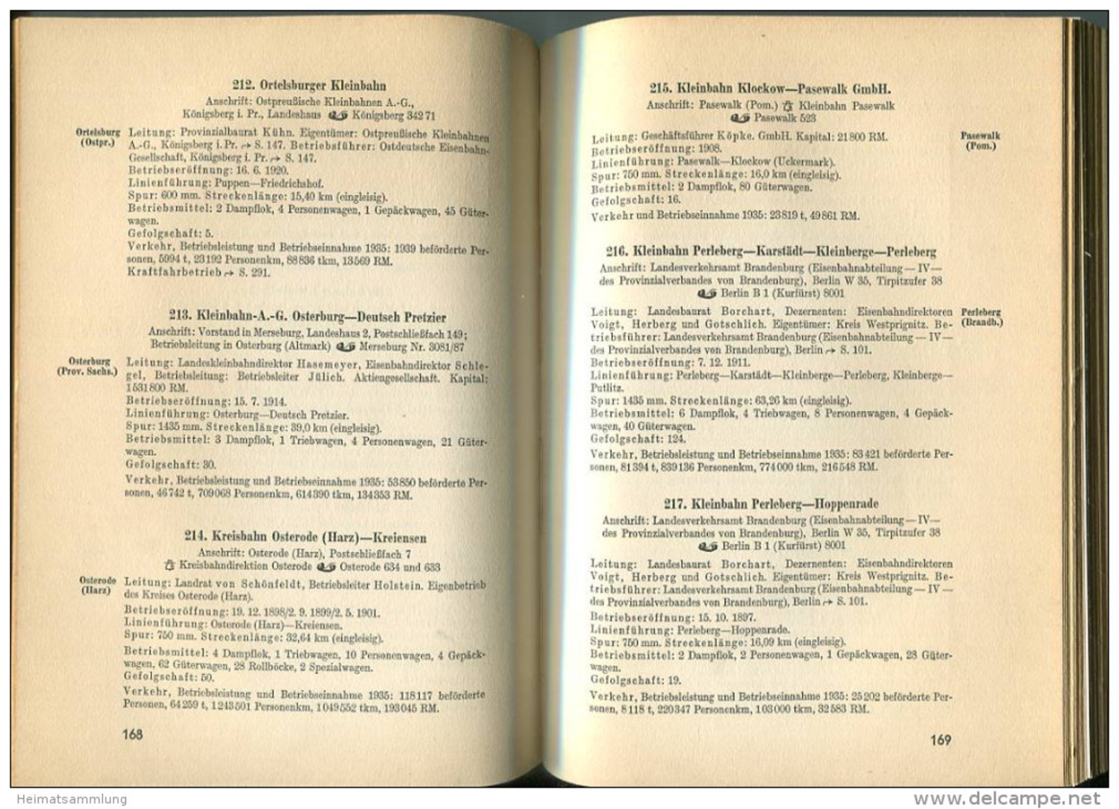 Handbuch Der öffentlichen Verkehrsbetriebe 1936 - 386 Seiten - Leineneinband - Beschreibung Und Betriebszahlen Der Deuts - Chroniken & Jahrbücher