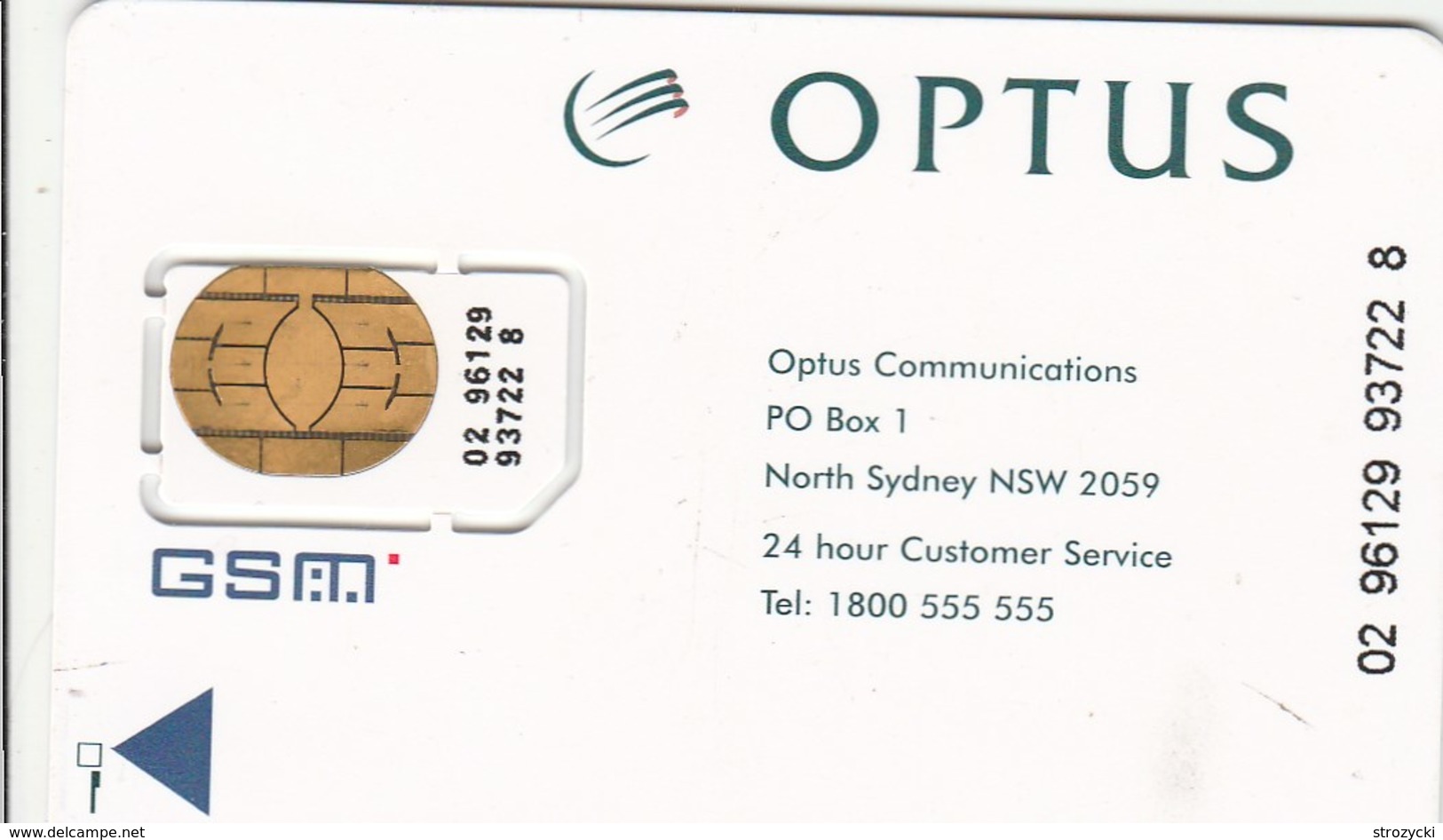 Australia -  Optus - GSM SIM - Mint - Australia