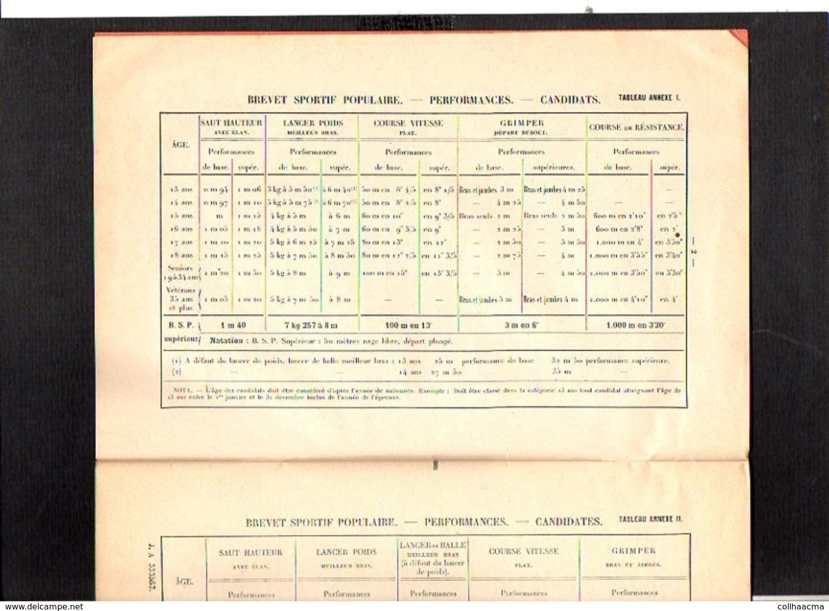 Brochure Règlement Et Etc. Du Ministère De L'Education Nationale Jeunesse Et Sports "Brevet Sportif Populaire" 1954 - Diplômes & Bulletins Scolaires