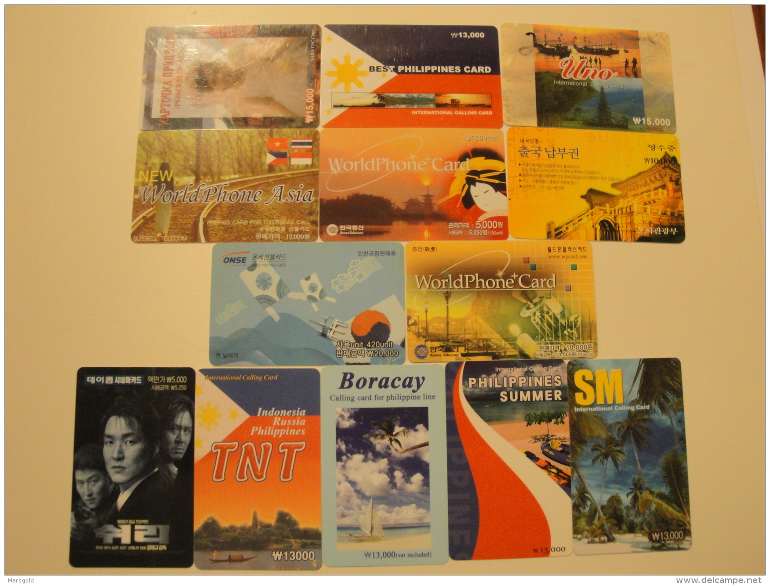 13 Remote Phonecards From South Korea - Divers - Korea (Süd)