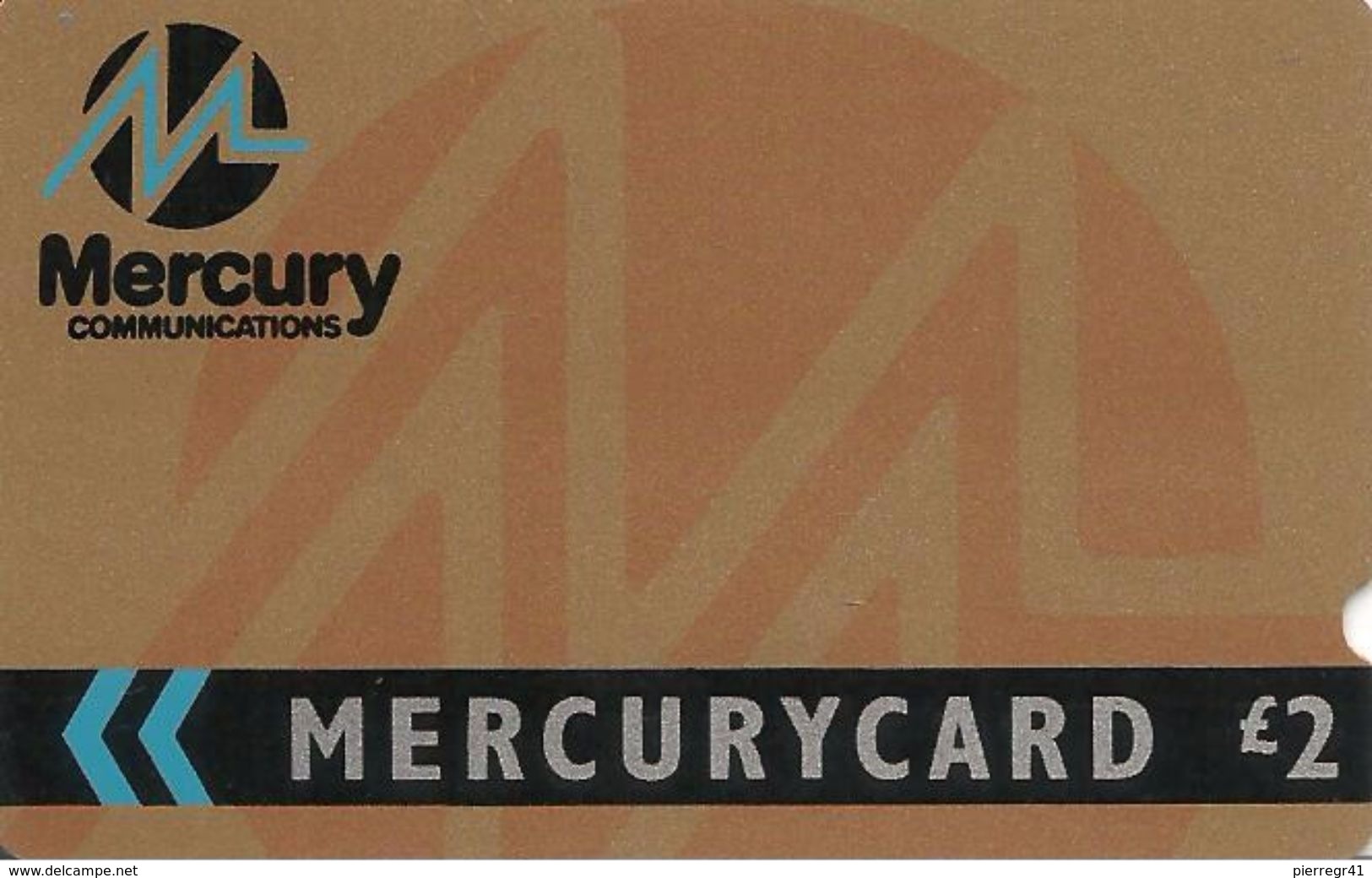 CARTE+GB-MERCURY CARD-2£- TBE- - Mercury Communications & Paytelco