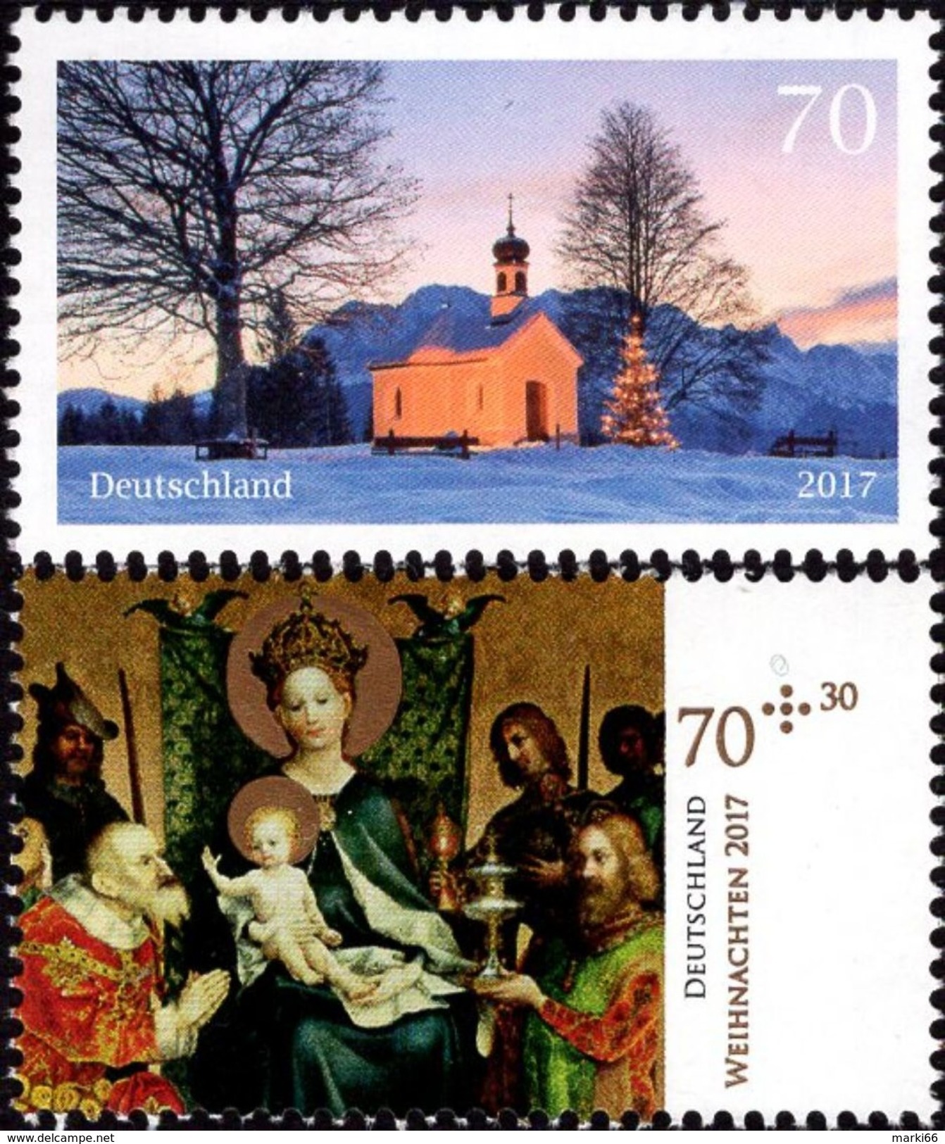 Germany - 2017 - Christmas - Mint Stamp Set - Nuovi