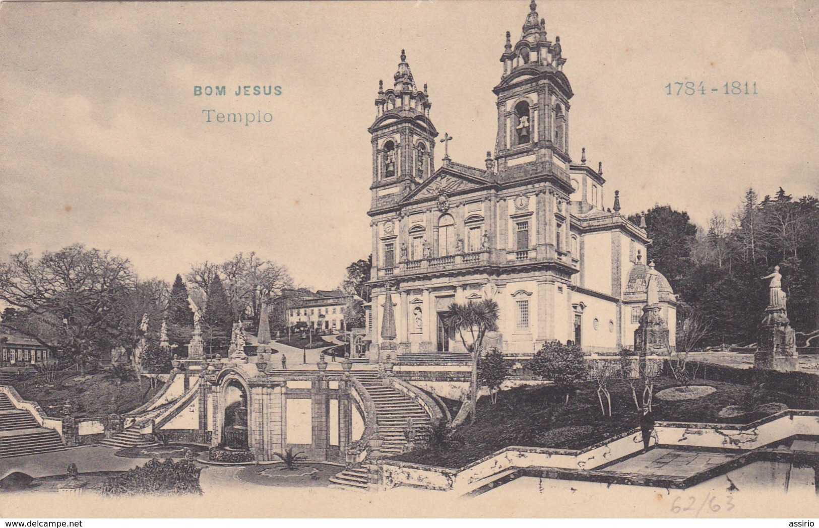 Portugal -    Braga -Bom Jesus  -Templo - Braga