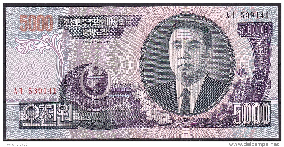 Korea/D.P.R.K:-  5000 Won/P.46b (2006):- UNC - Korea, Noord