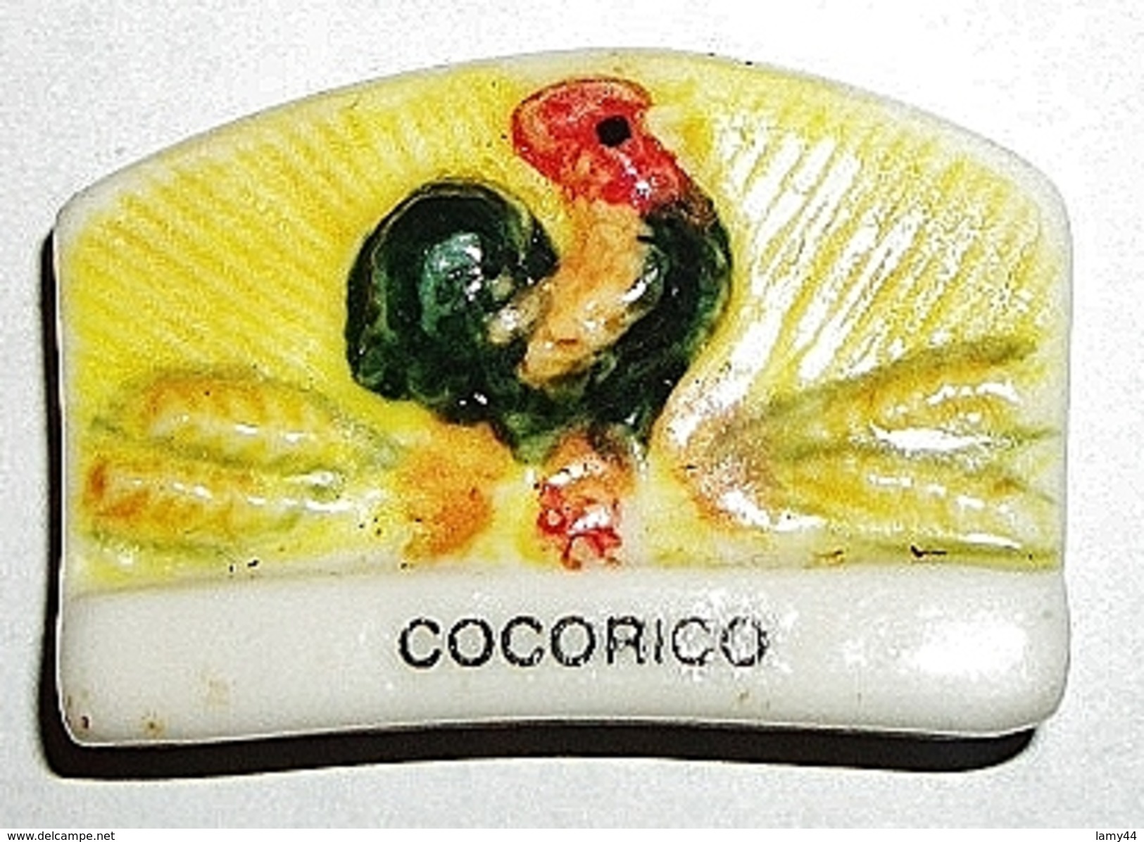 Coq Cocorico Fève Plate (BU) - Animaux