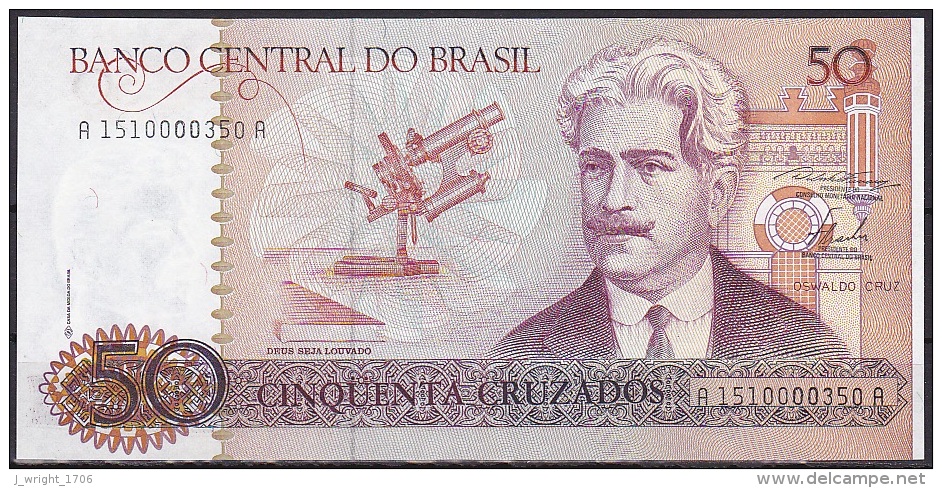Brazil:- 50 Cruzados/P.210a (Signature No. 23):- UNC - Brésil