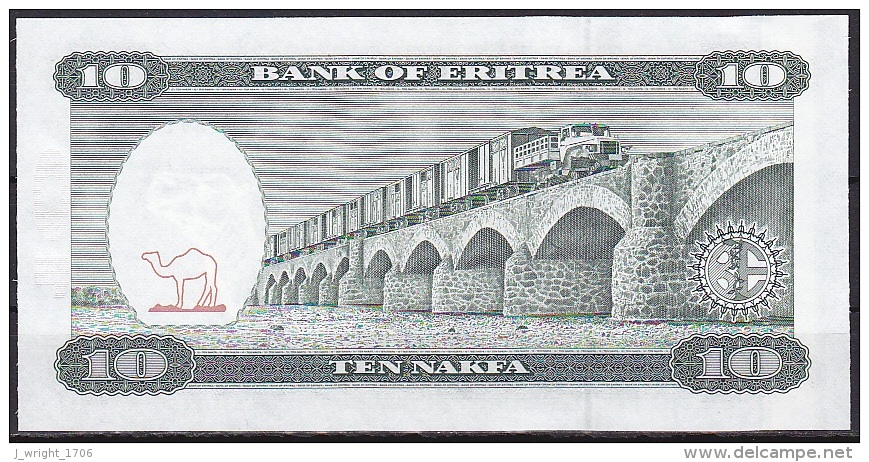 Eritrea:- 10 Nakfa/P.3 (1997):- UNC - Eritrea