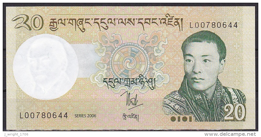 Bhutan:- 20 Ngultrum/P.30 (2006):- UNC - Bhutan