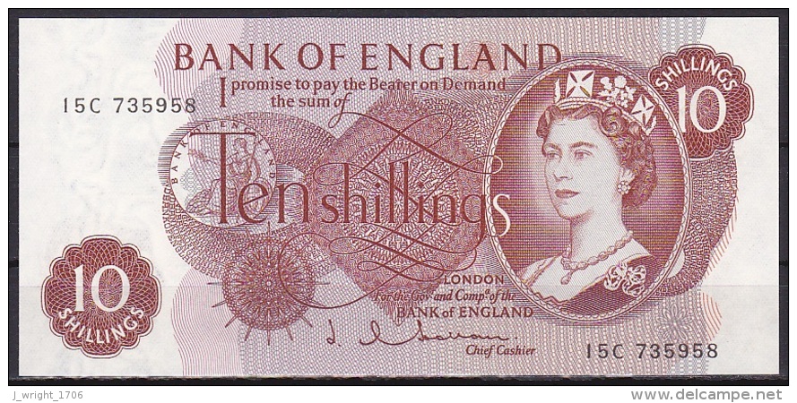 UK/Bank Of England:- 10 Shillings/P.373b (Hollom):- UNC - 10 Shillings