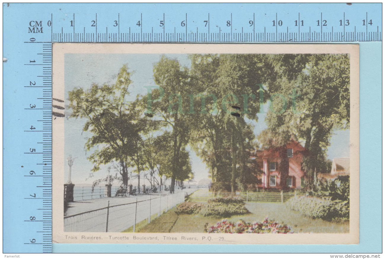Trois-Rivieres Quebec Canada  - Boulevard Turcotte à Servi En 1949 + Timbre - Post Card Carte Postale - Trois-Rivières