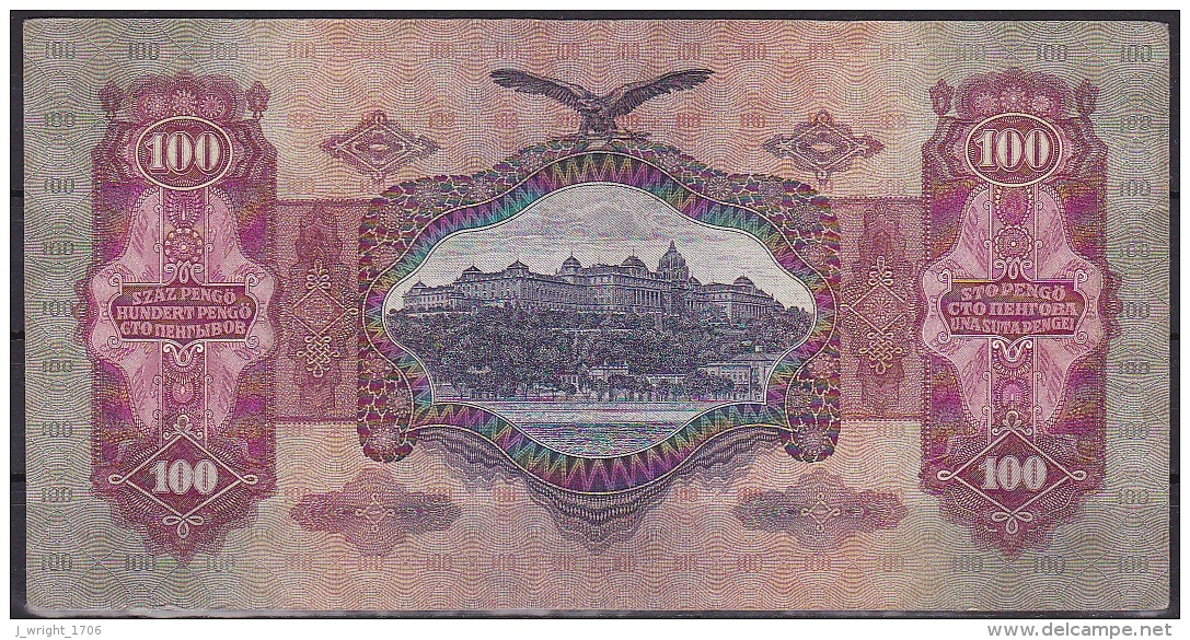 Hungary:- 100 Pengo/P.98 (01-07-1930/Series Without Asterisk):- VF - Hongrie