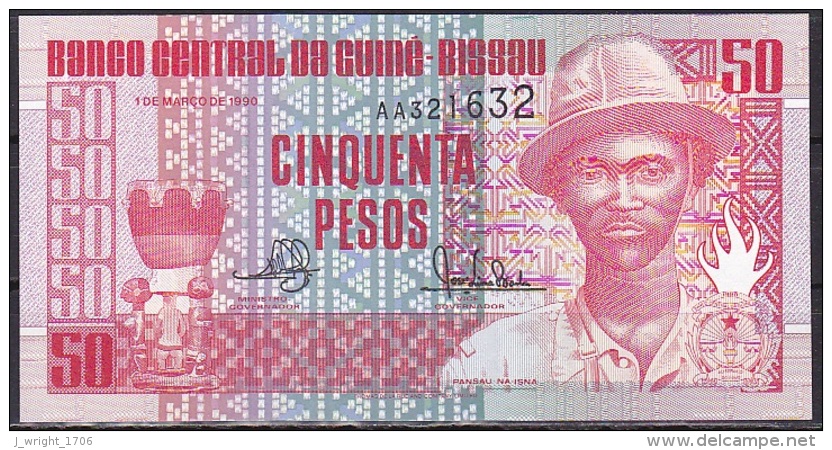 Guinea-Bissau:- 50 Pesos/P.10 (1990):- UNC - Guinea-Bissau