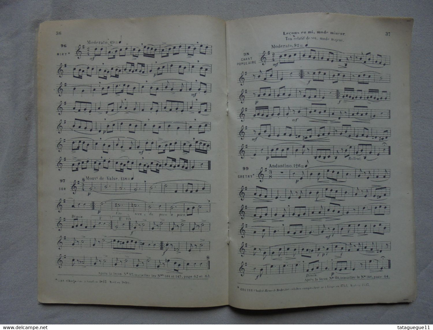 Ancien - Livret Solfège Des Solfèges Pour Voix De Soprano 1943 - Aprendizaje