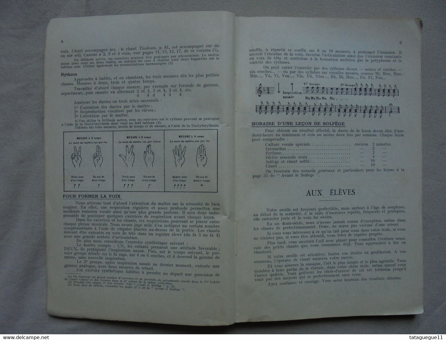 Ancien - Livre Solfège Scolaire Par Maurice Chevais Volume 1 - 1946 - Etude & Enseignement