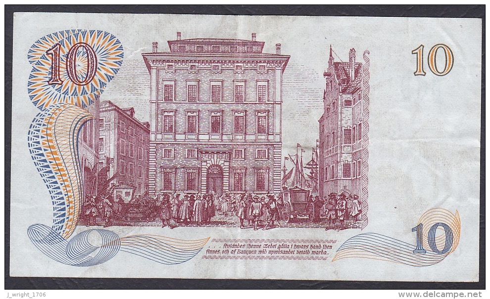 Sweden:- 10 Kronor/P.56a (Commemorative 1668-1968):- F - Suède