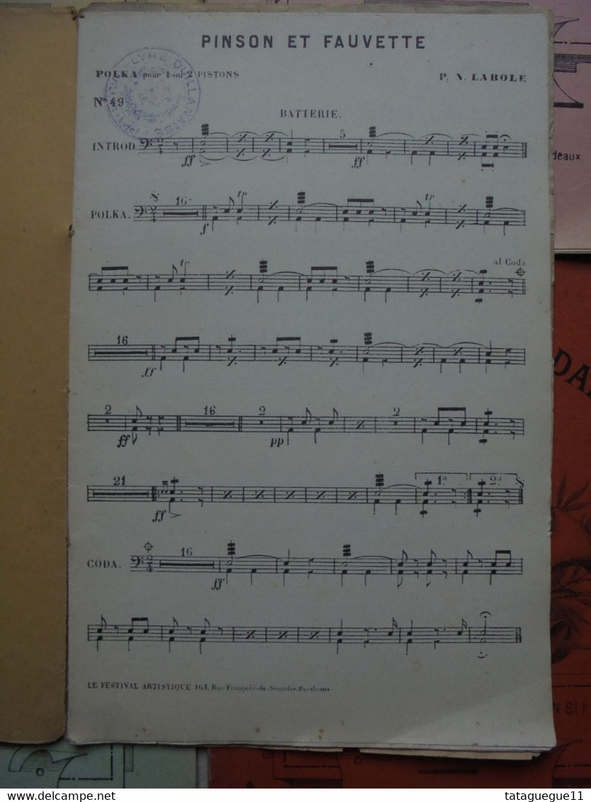 Ancien - 7 Partitions Instruments Les Succès De La Danse Pour Orchestre 5e Répertoire - Textbooks