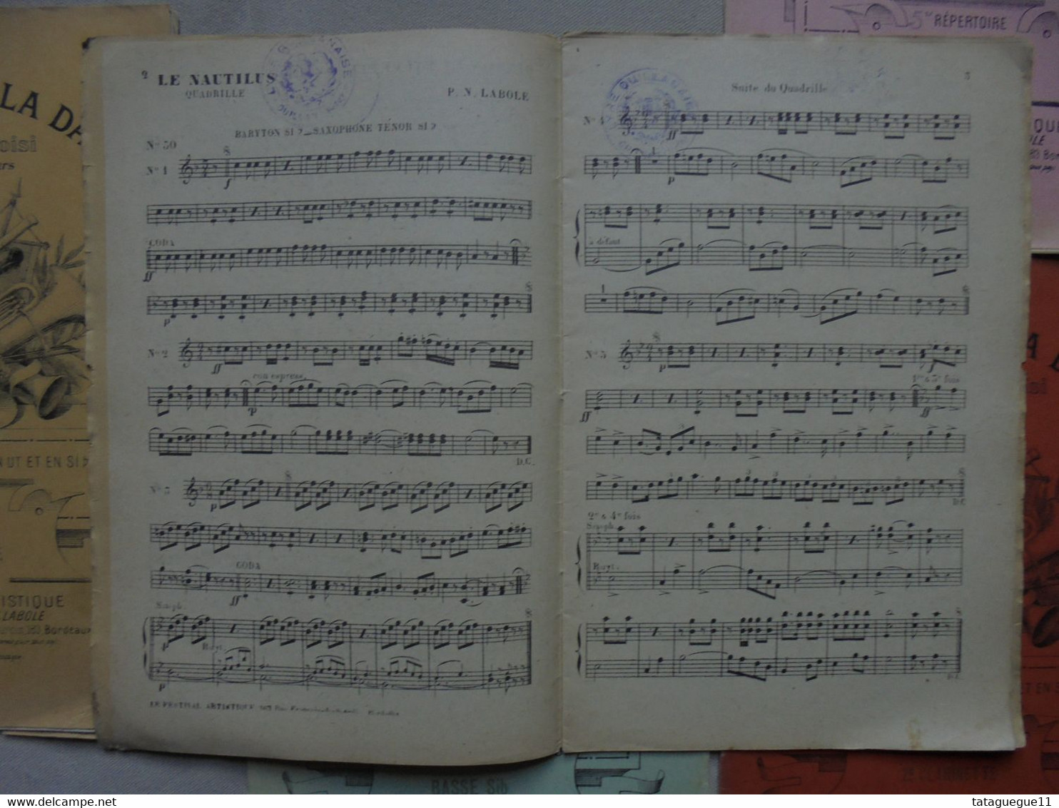 Ancien - 7 Partitions Instruments Les Succès De La Danse Pour Orchestre 5e Répertoire - Aprendizaje