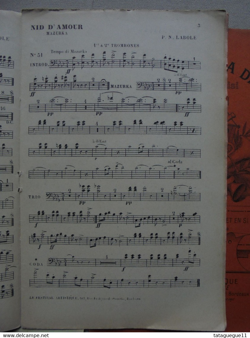 Ancien - 7 Partitions Instruments Les Succès De La Danse Pour Orchestre 5e Répertoire - Opera