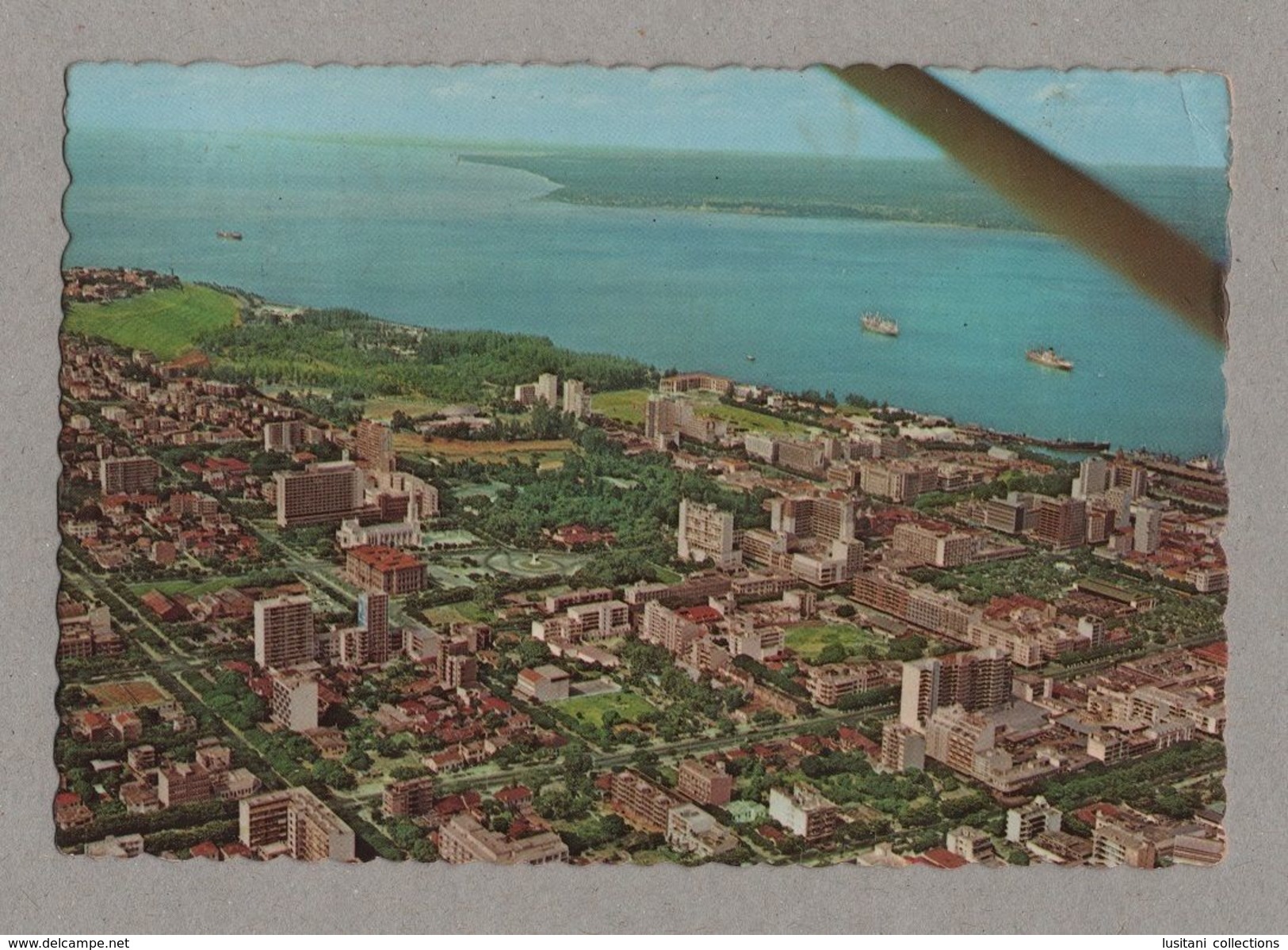 MOZAMBIQUE LOURENÇO MARQUES Aerial View PC Air Mail Stamp Ship 70 MOÇAMBIQUE Z1 - Unclassified